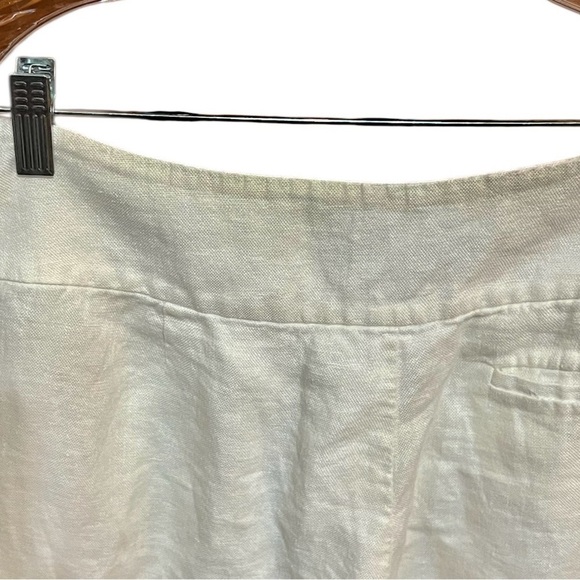 Ralph Lauren Lined White Linen Pants - Picture 3 of 6